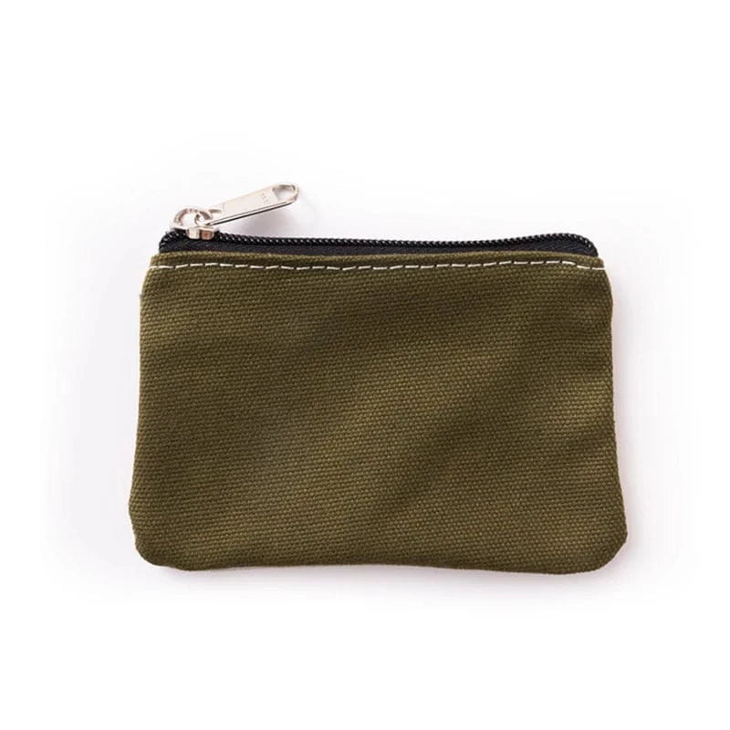 PLAIN CANVAS COIN POUCH