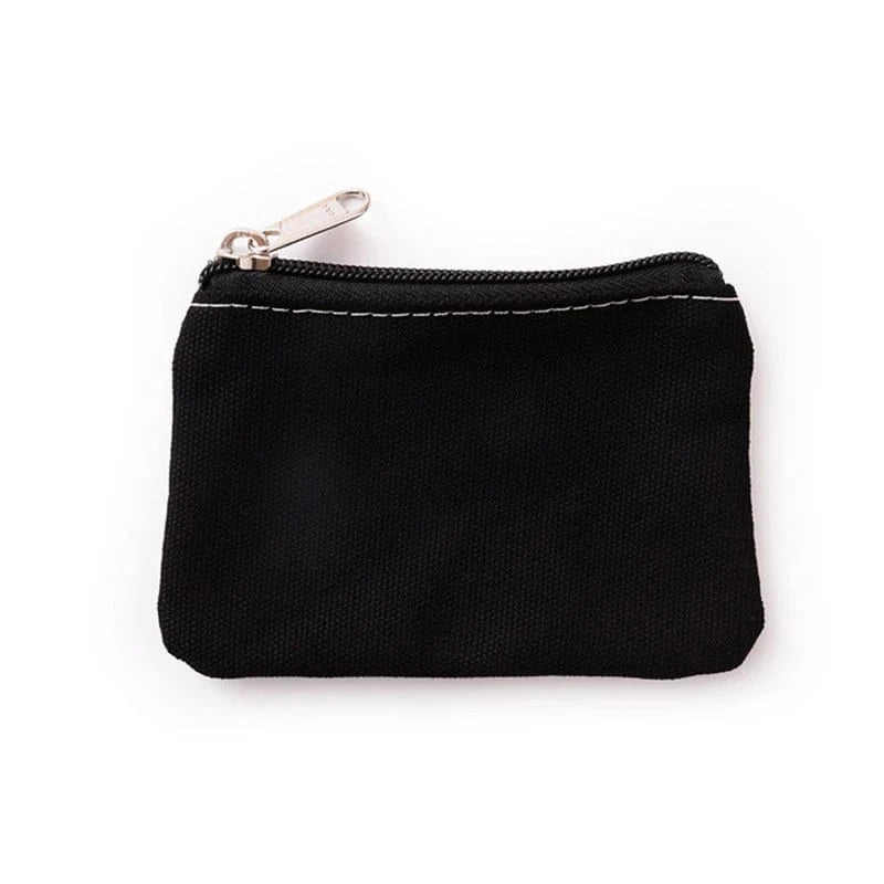PLAIN CANVAS COIN POUCH