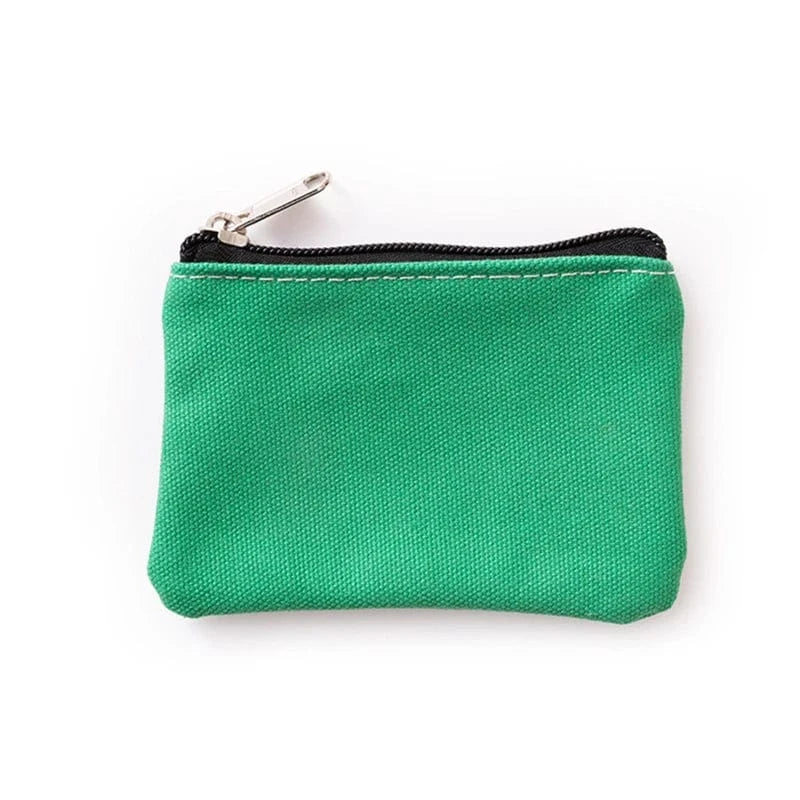 PLAIN CANVAS COIN POUCH