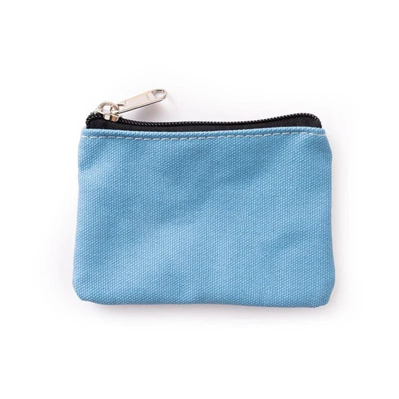 PLAIN CANVAS COIN POUCH