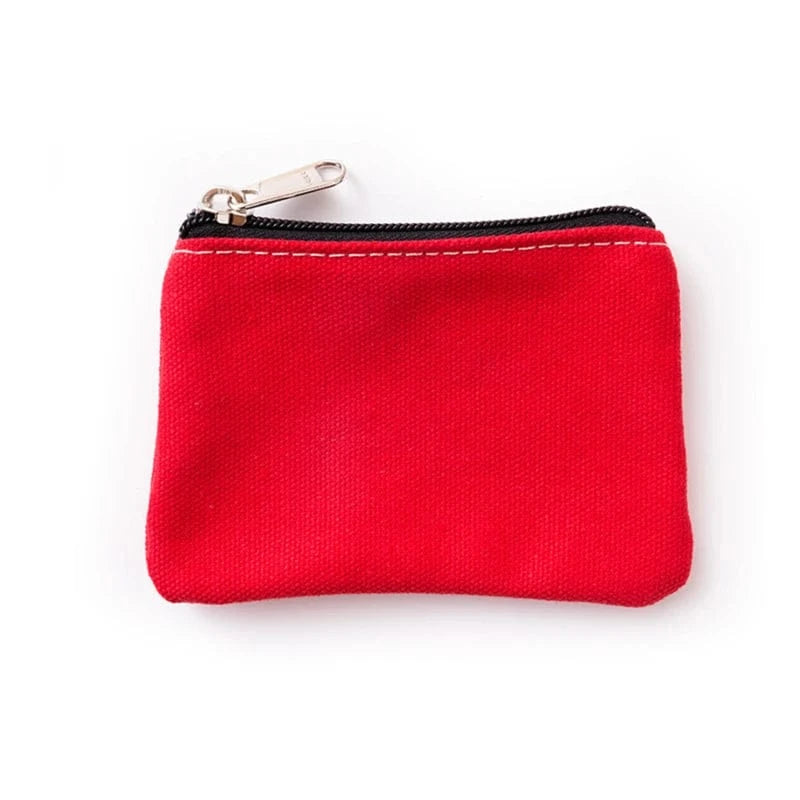 PLAIN CANVAS COIN POUCH