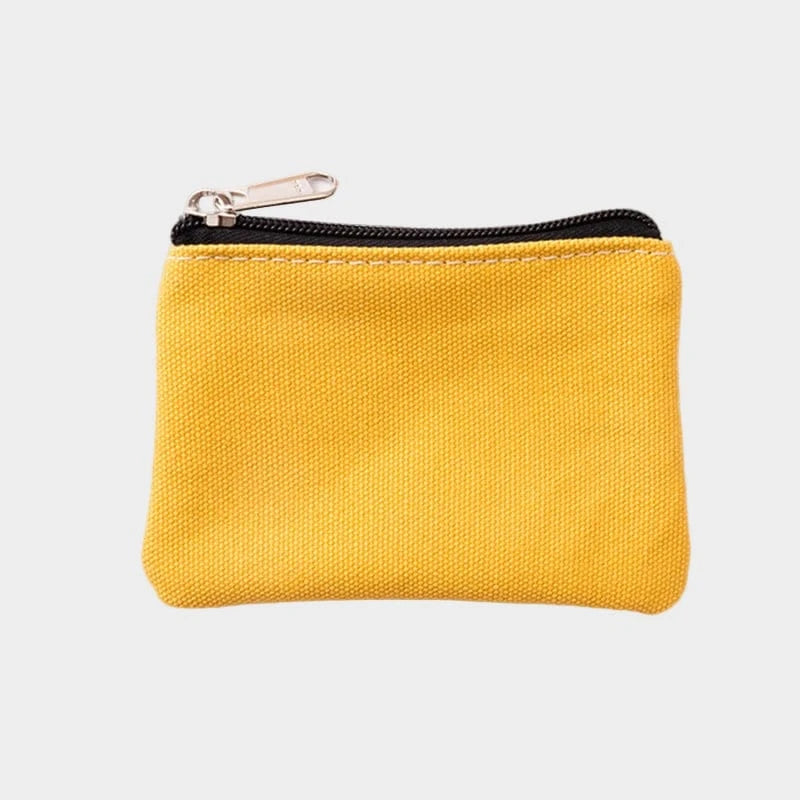 PLAIN CANVAS COIN POUCH