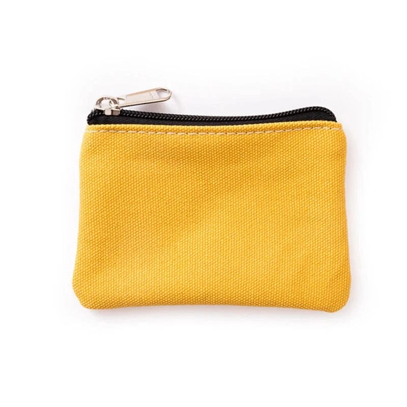 PLAIN CANVAS COIN POUCH