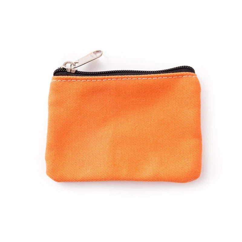 PLAIN CANVAS COIN POUCH