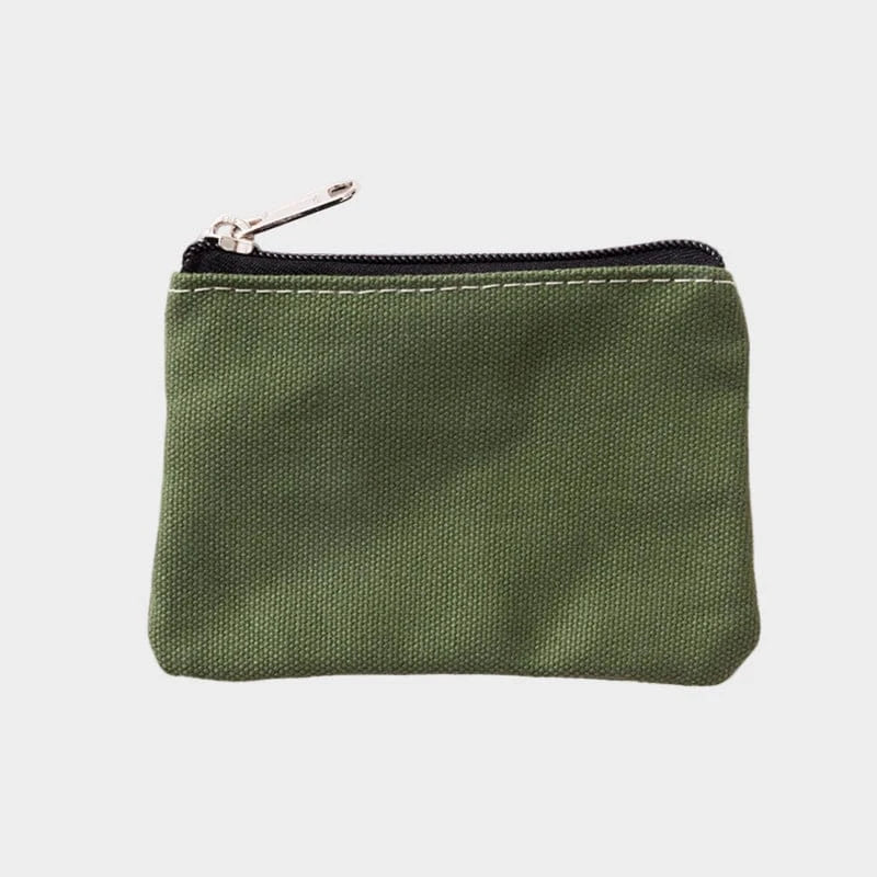 PLAIN CANVAS COIN POUCH