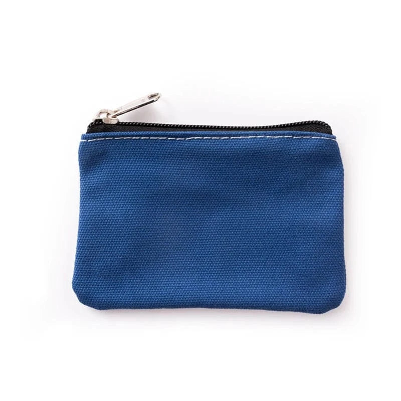PLAIN CANVAS COIN POUCH