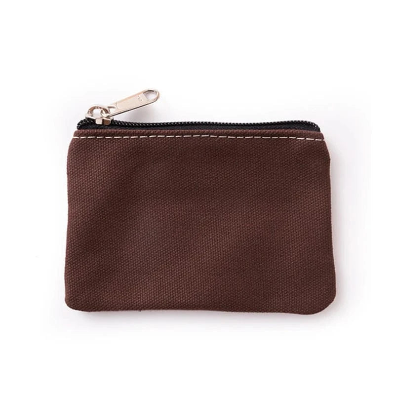 PLAIN CANVAS COIN POUCH